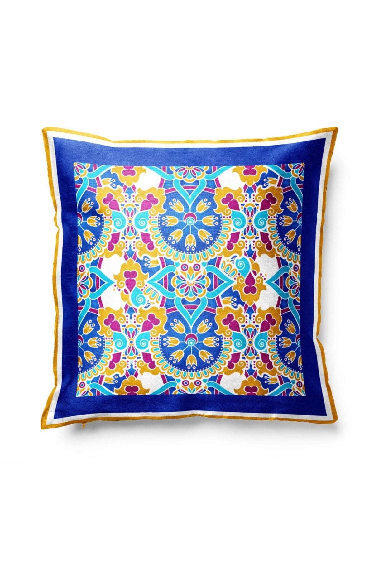 Tile-Inspired Silk Pillow