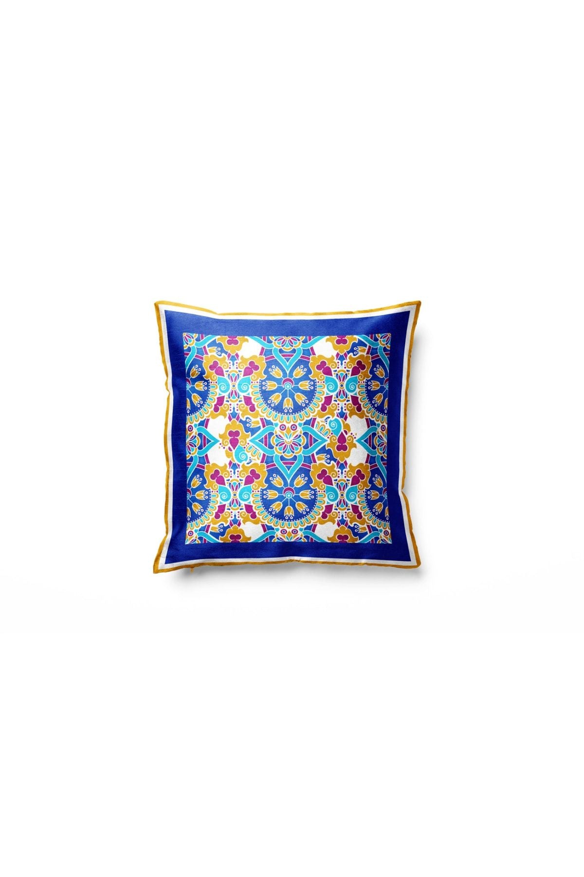 Tile-Inspired Silk Pillow
