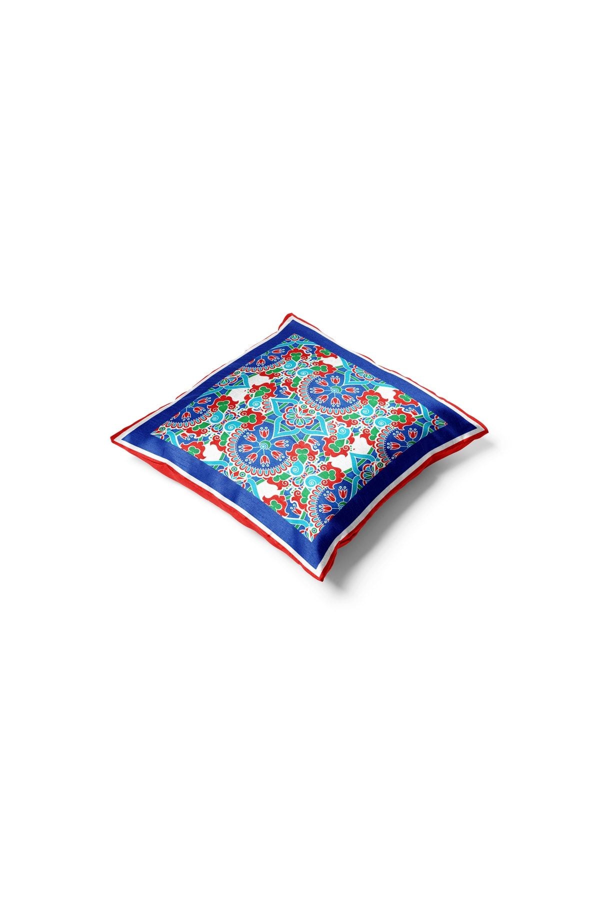 Tile-Inspired Silk Pillow