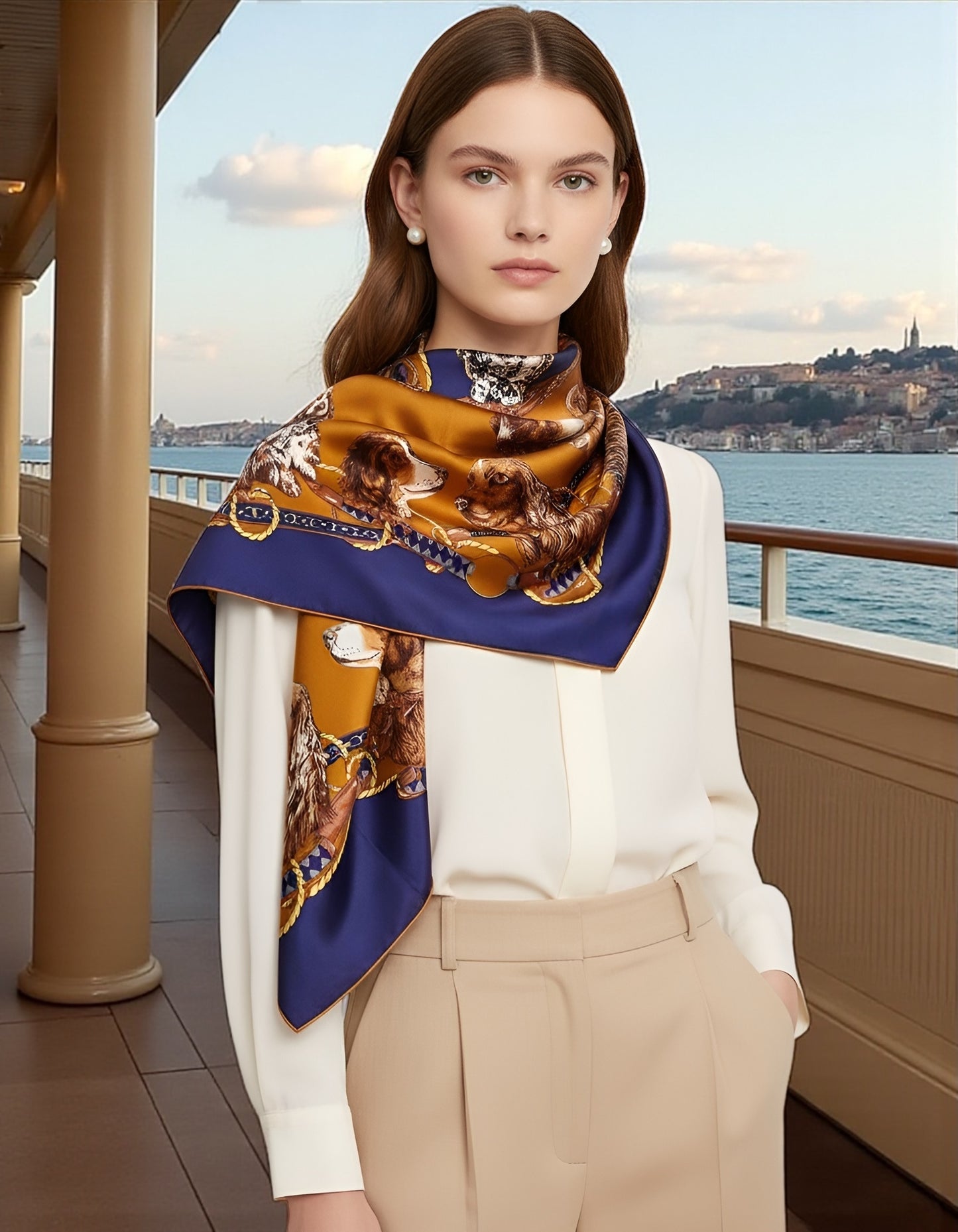 Silk Scarf - Best Friends