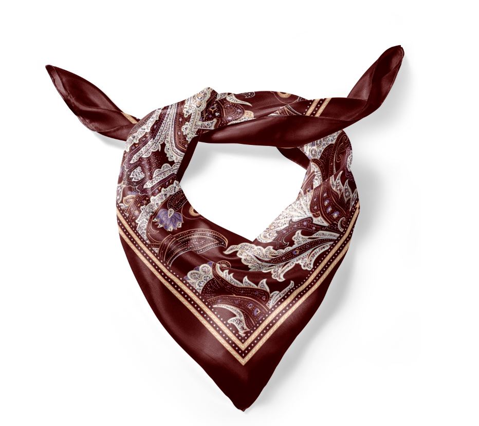 Silk Scarf - Wisdom of the Owl - Green