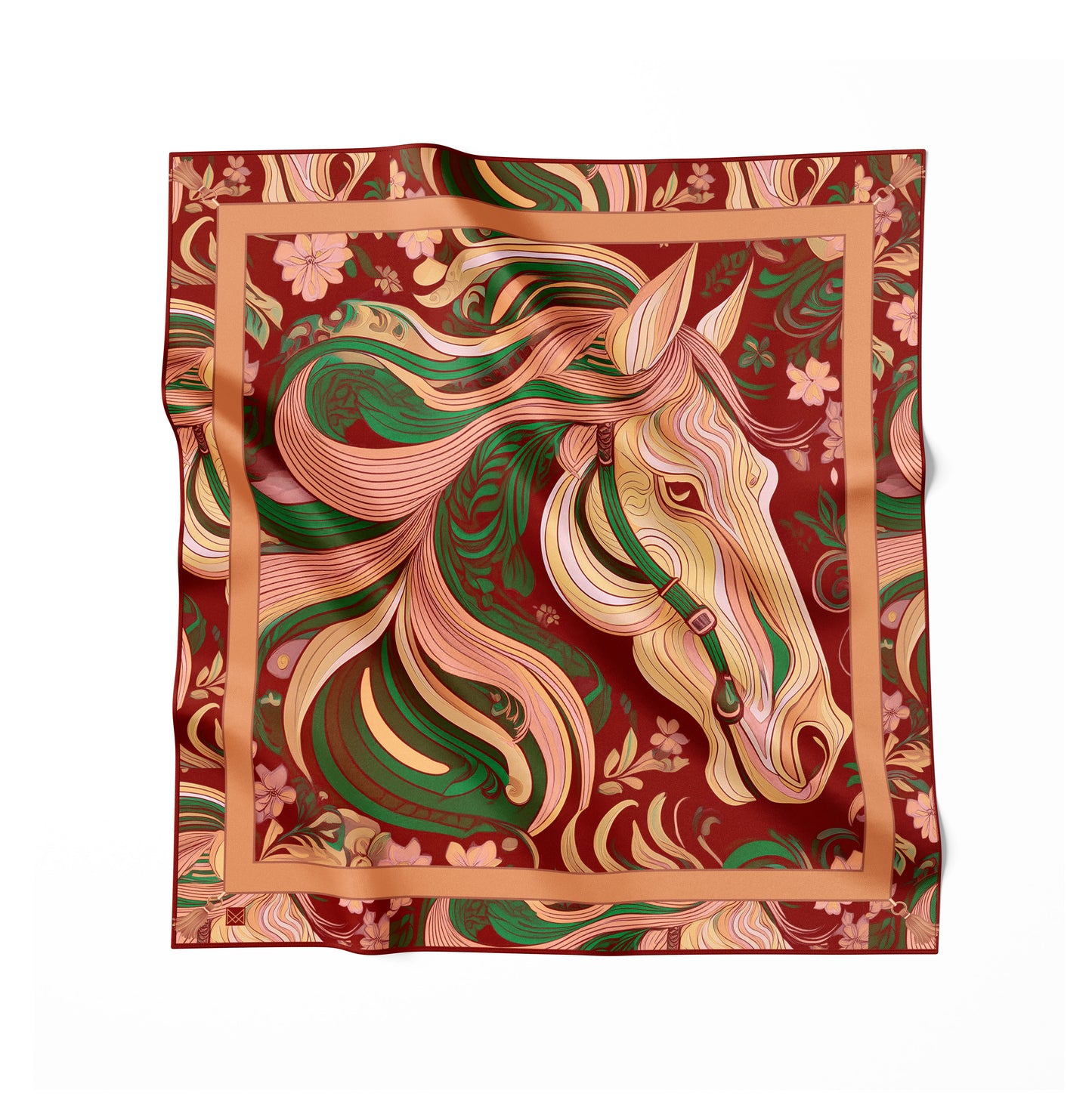 İpek Eşarp - 60cm x 60cm - Liberated Muse