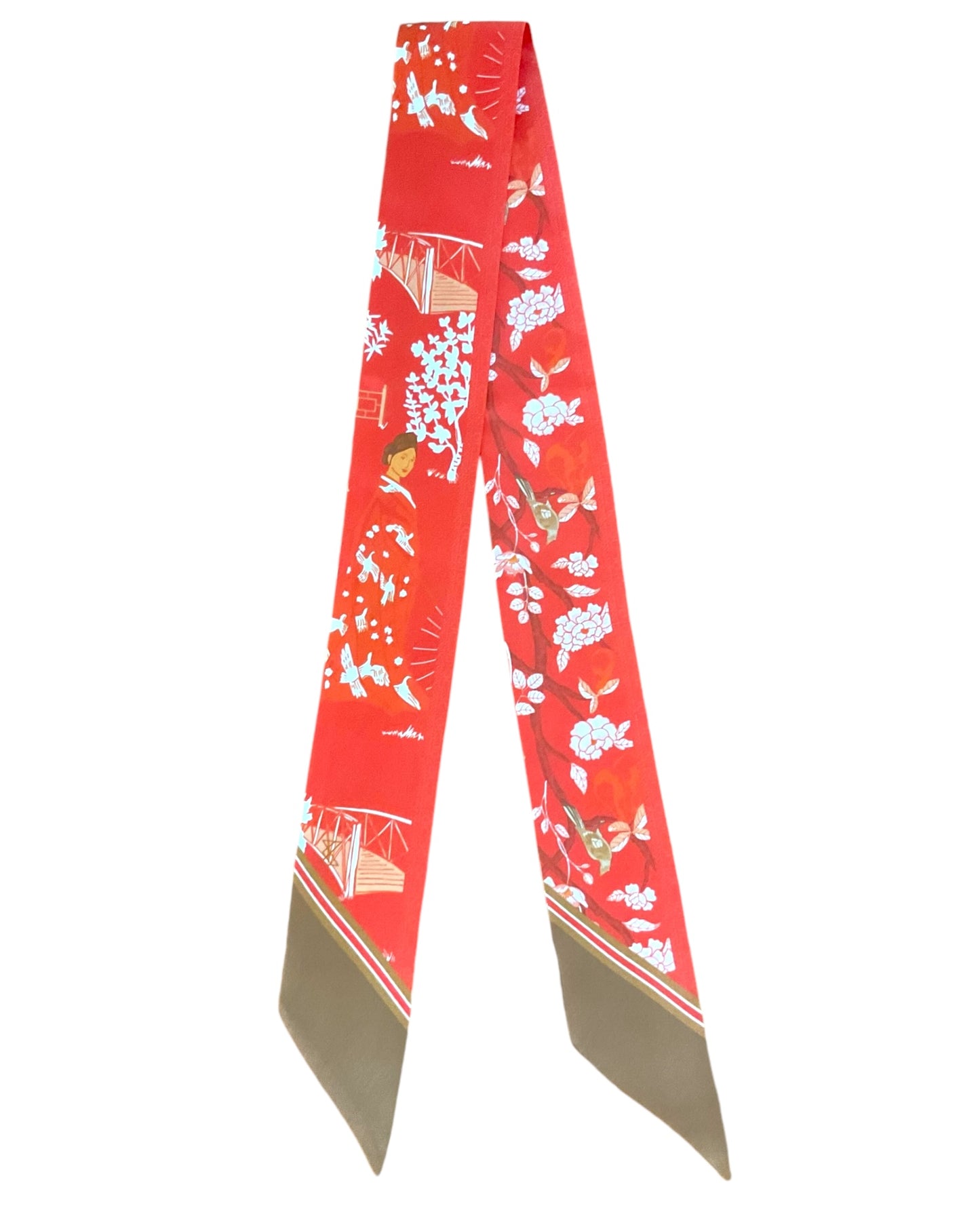Silk Twilly Scarf - Zen
