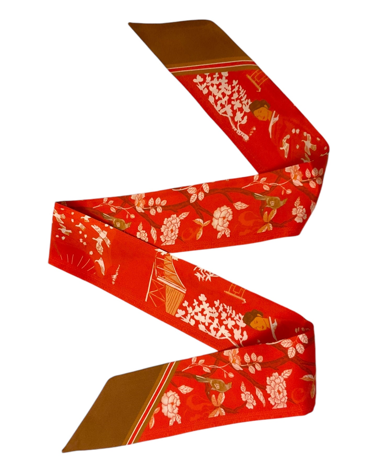 Silk Twilly Scarf - Zen