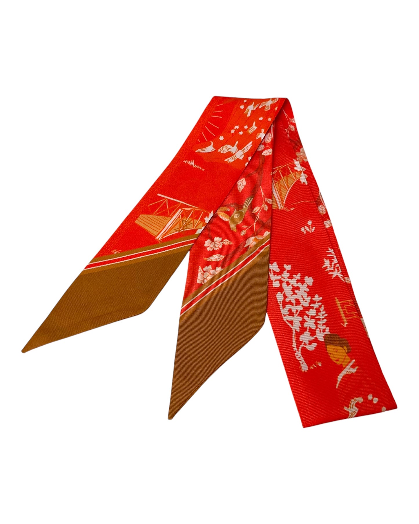 Silk Twilly Scarf - Zen
