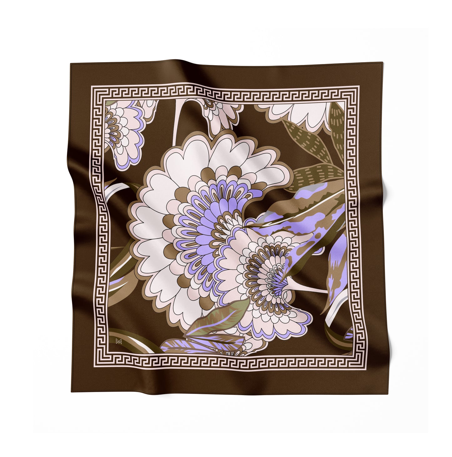 Silk Scarf - Wisdom of the Owl - Green