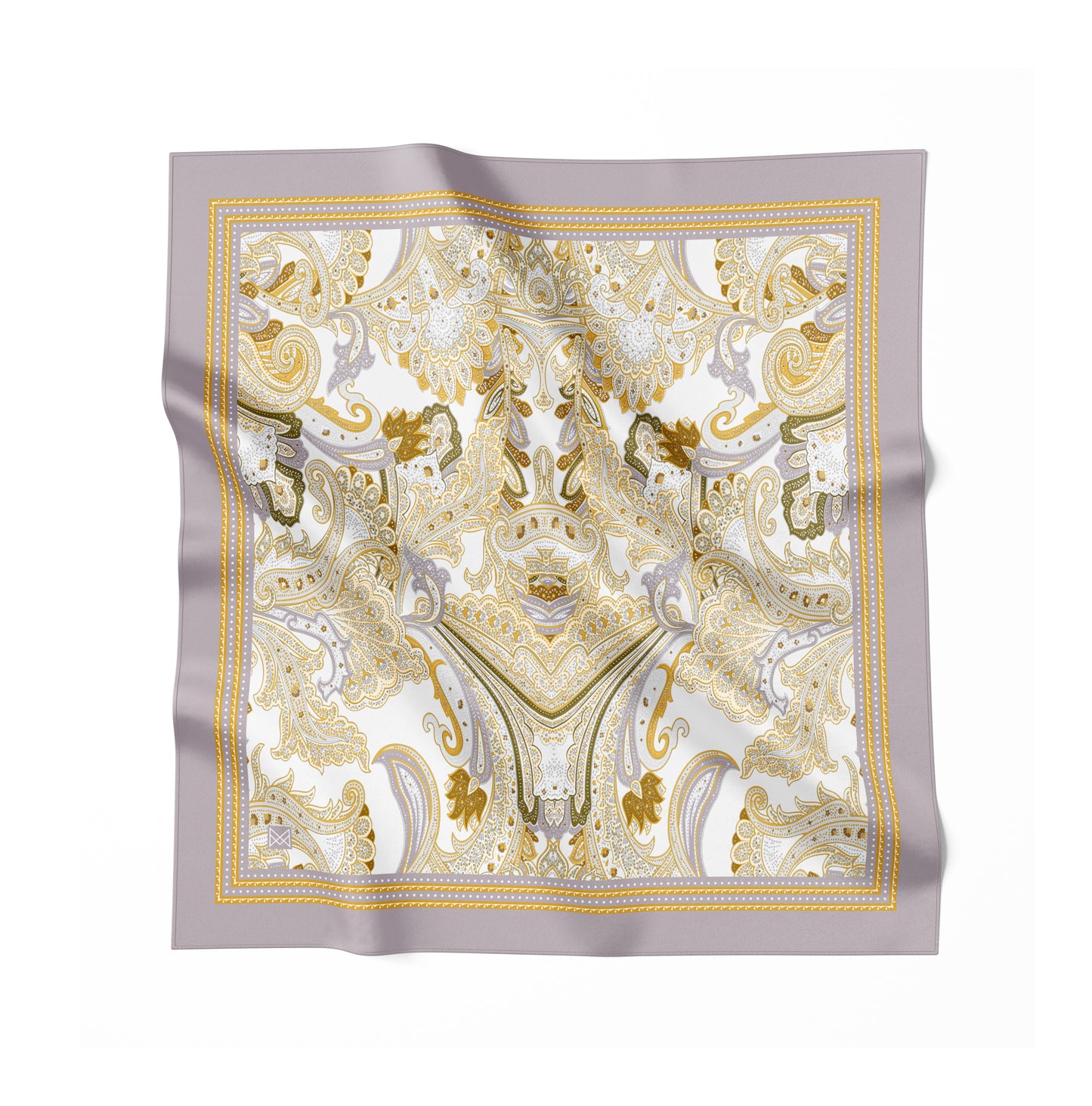 Silk Scarf - Wisdom of the Owl - Green
