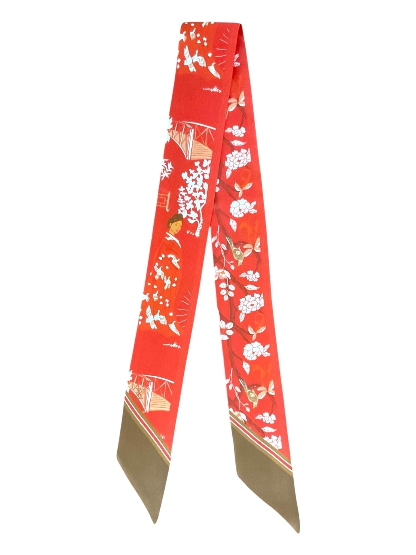 Silk Twilly Scarf - Zen