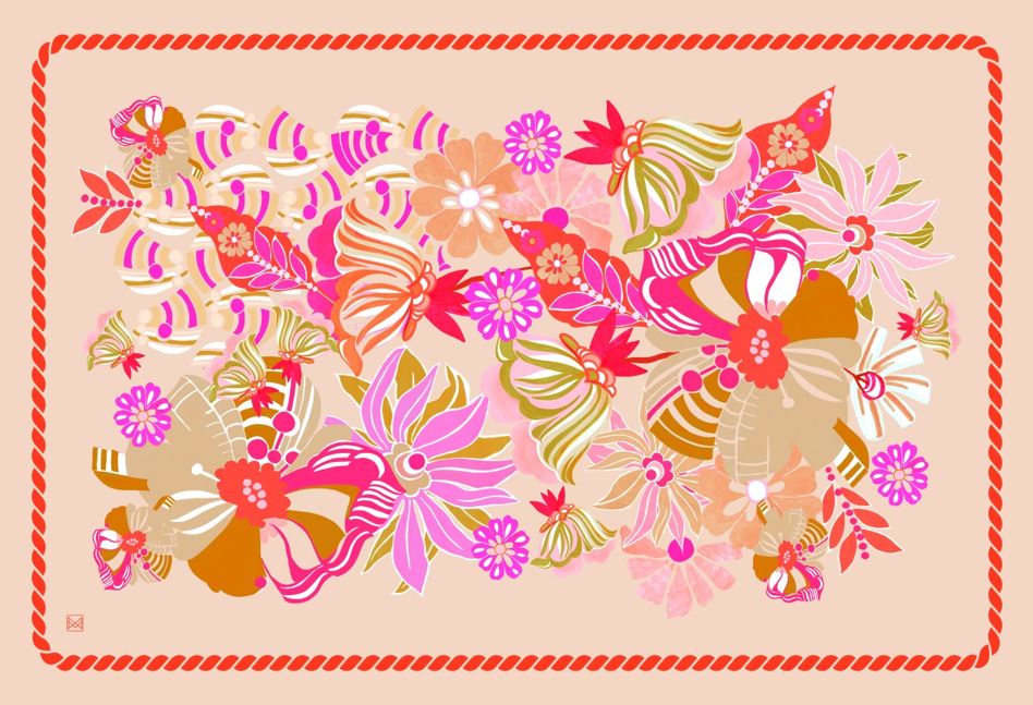 Secret Garden Pareo - Pudra Pembe