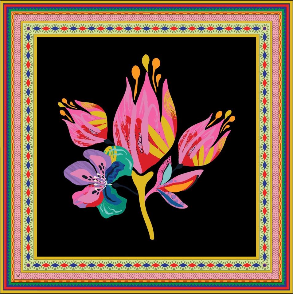 Pareo - Şal - TULIP - SİYAH