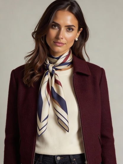 İpek Eşarp - 90cm x 90cm - Madrid