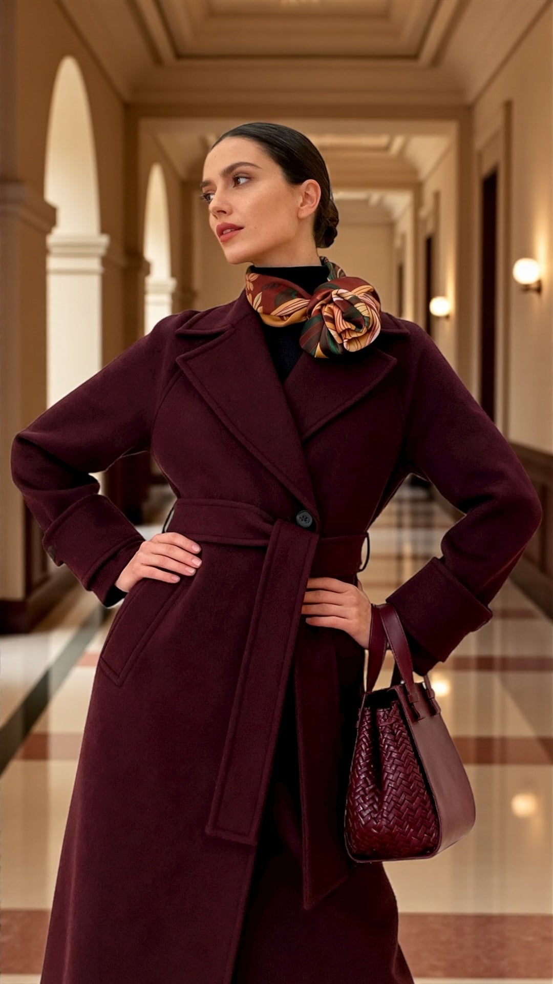 İpek Eşarp - 60cm x 60cm - Liberated Muse