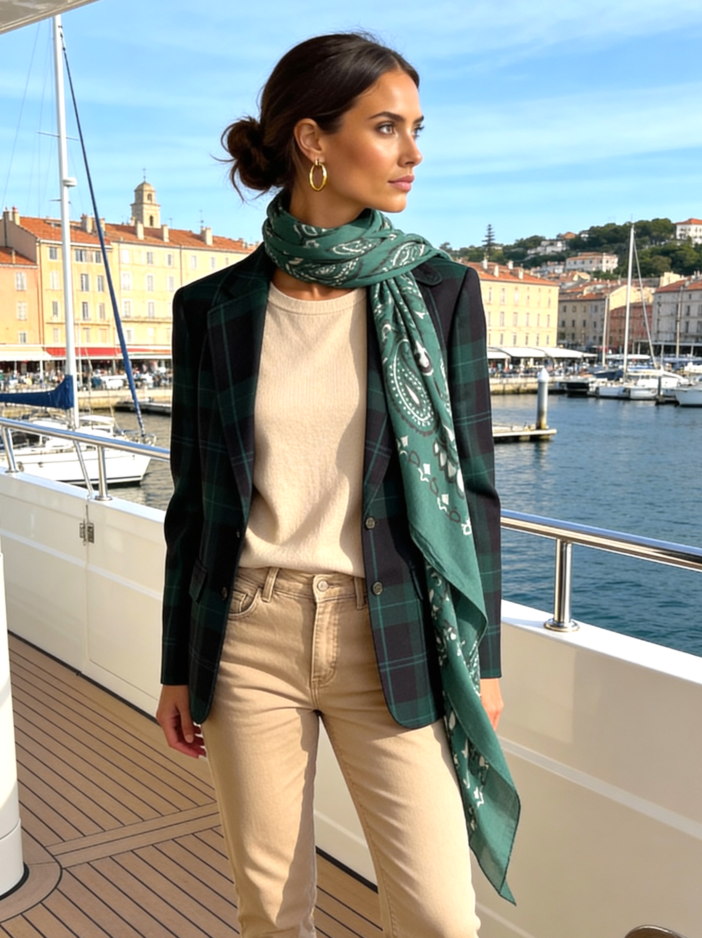 Lume - Forest Green - Kaşmir Modal Şal