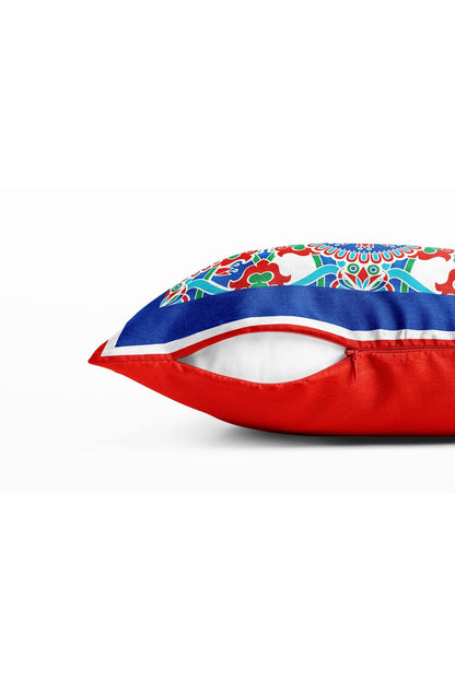 Tile-Inspired Silk Pillow