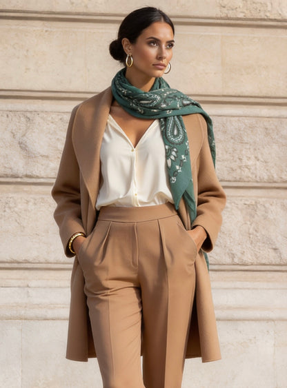 Lume - Forest Green - Kaşmir Modal Şal