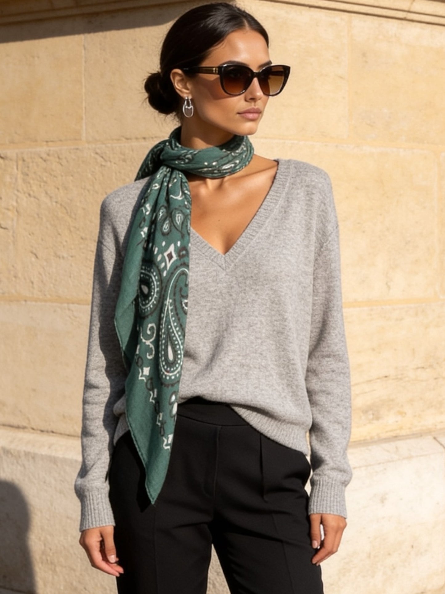 Lume - Forest Green - Kaşmir Modal Şal