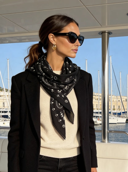 Lume - Black Onyx- Kaşmir Modal Şal