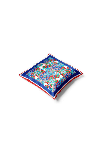 Tile-Inspired Silk Pillow