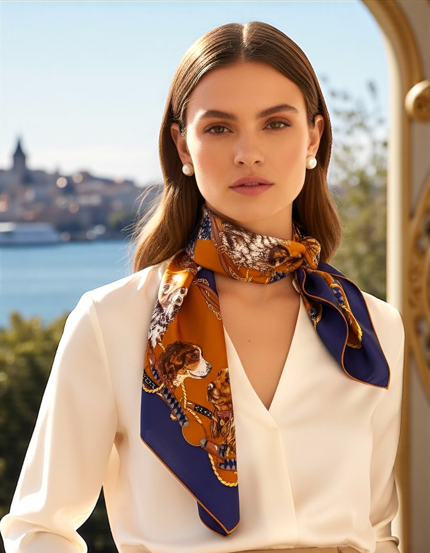 Silk Scarf - Best Friends