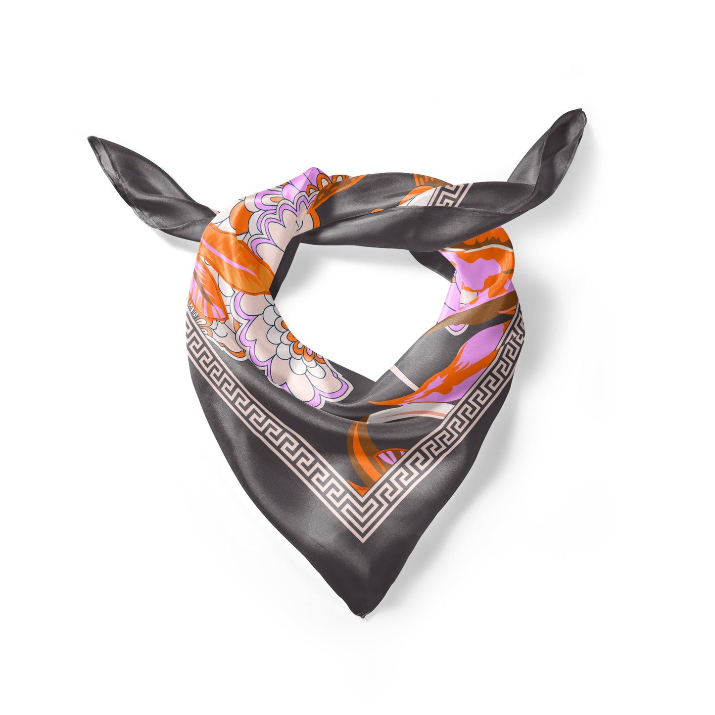 Silk Scarf - Wisdom of the Owl - Green