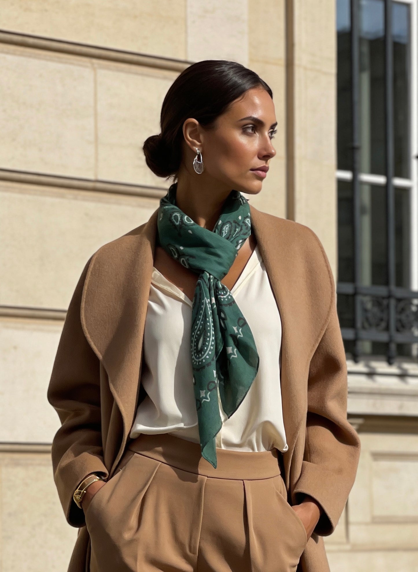 Lume - Forest Green - Kaşmir Modal Şal