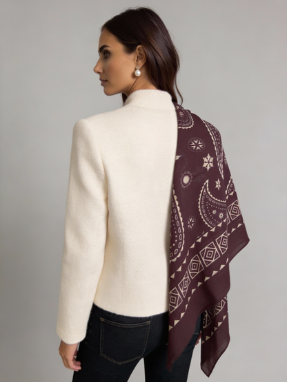 Velora - Mulberry - Kaşmir Modal Şal