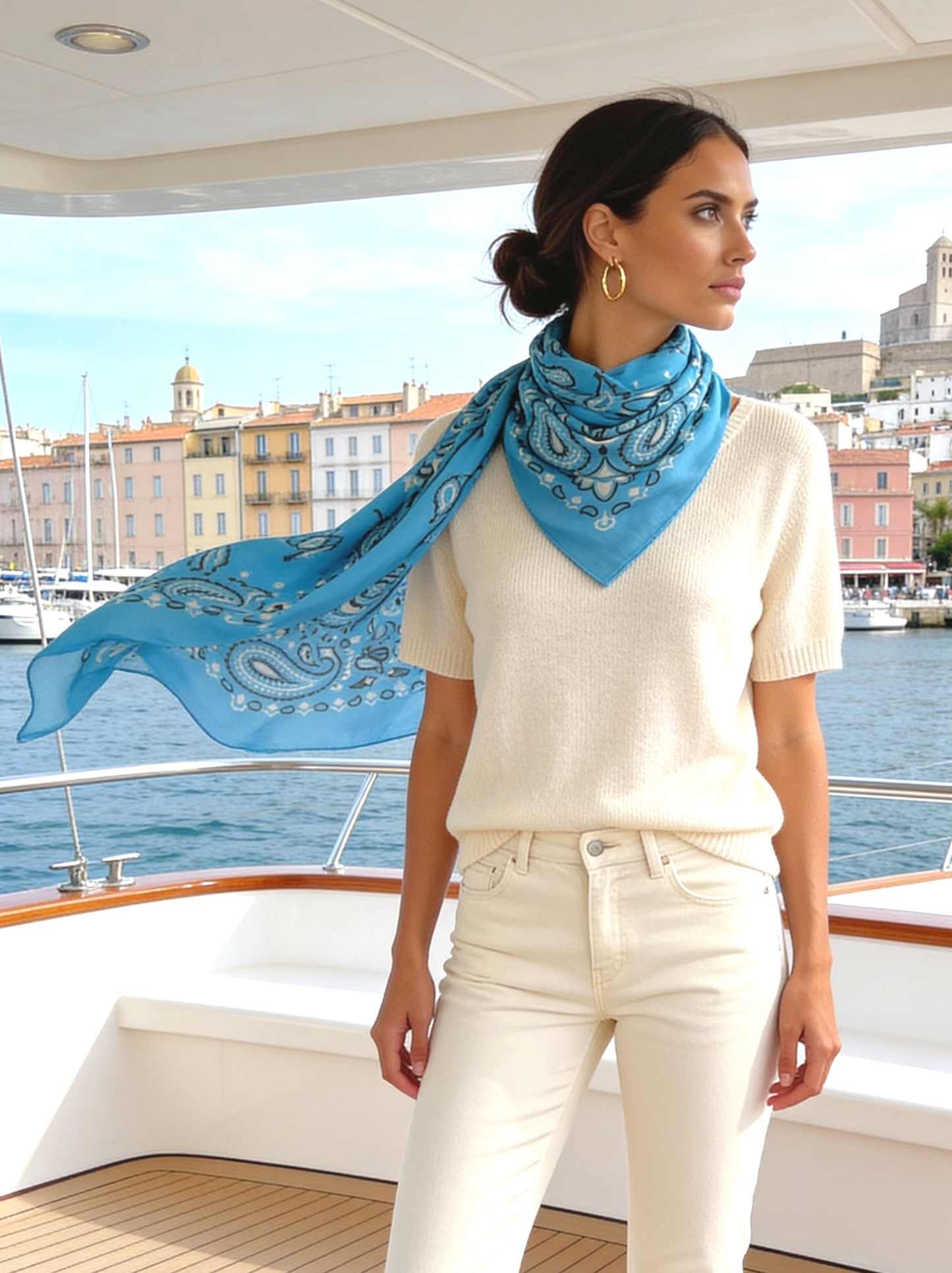 Lume - Sky Blue - Kaşmir Modal Şal