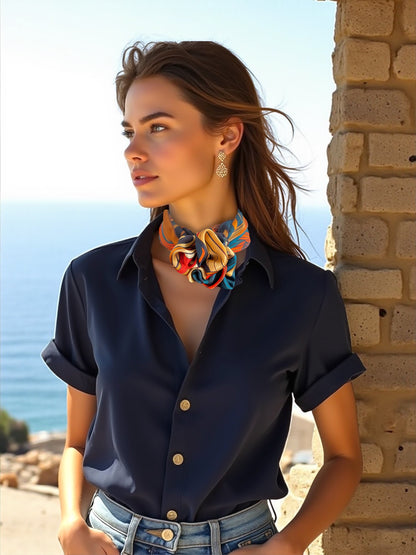 Silk Scarf - 60cm x 60cm - Liberated Muse