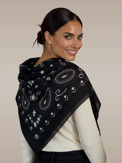 Lume - Black Onyx- Kaşmir Modal Şal