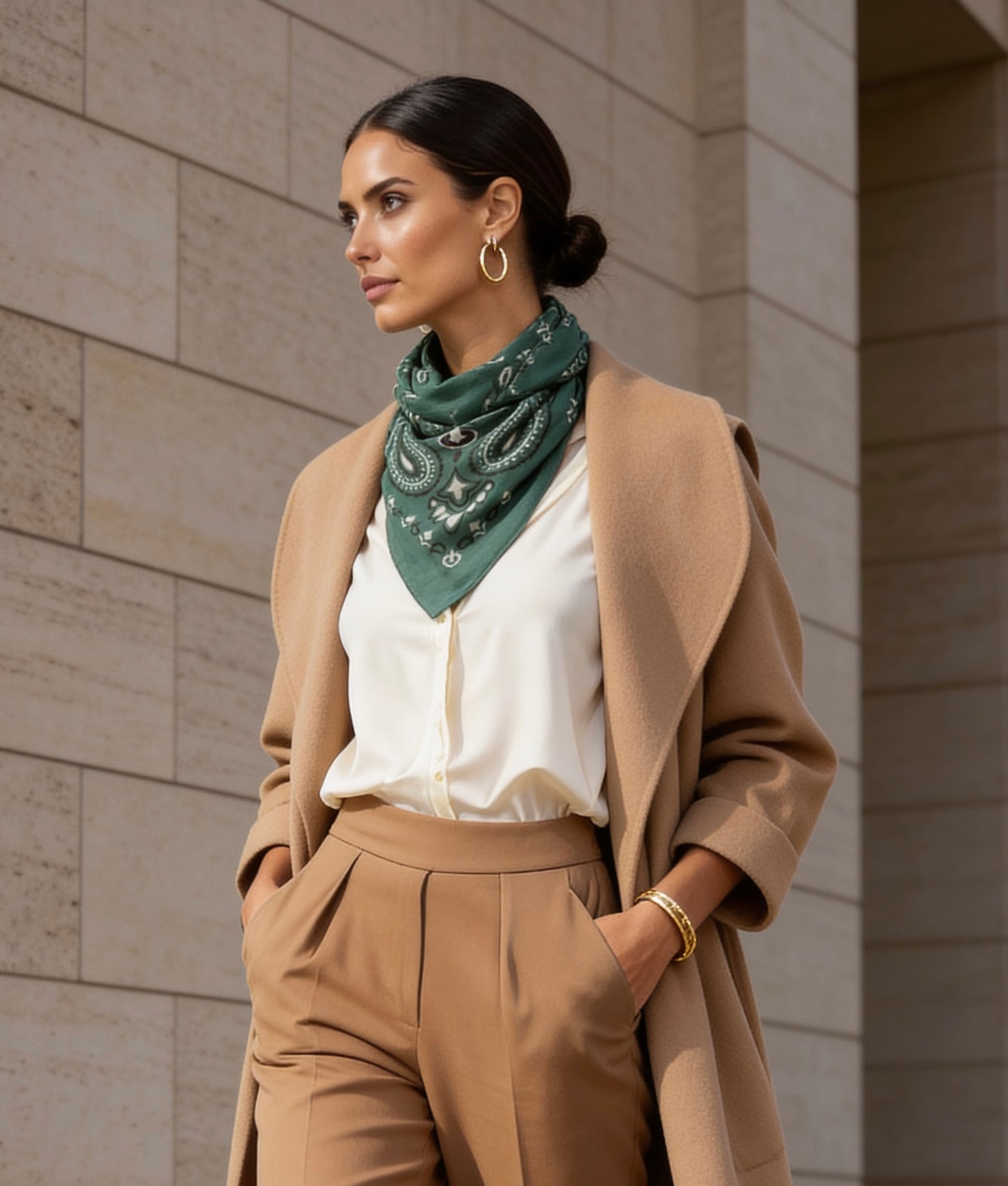 Lume - Forest Green - Kaşmir Modal Şal