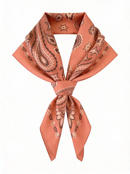 Lume - Coral Peach - Kaşmir Modal Şal