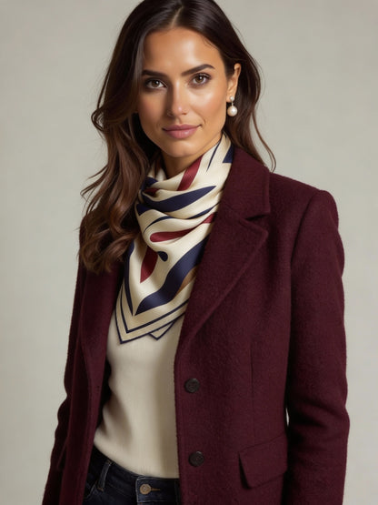 İpek Eşarp - 90cm x 90cm - Madrid