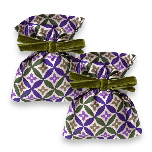Silk Lavender Sachets - Set of 2
