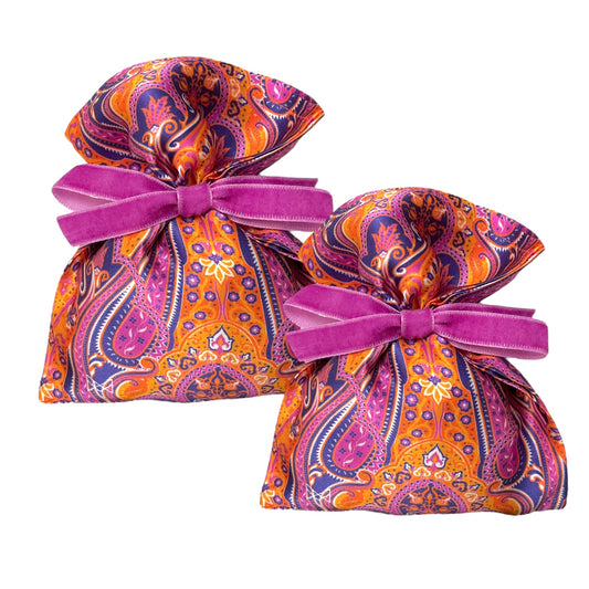 Silk Lavender Sachets - Set of 2