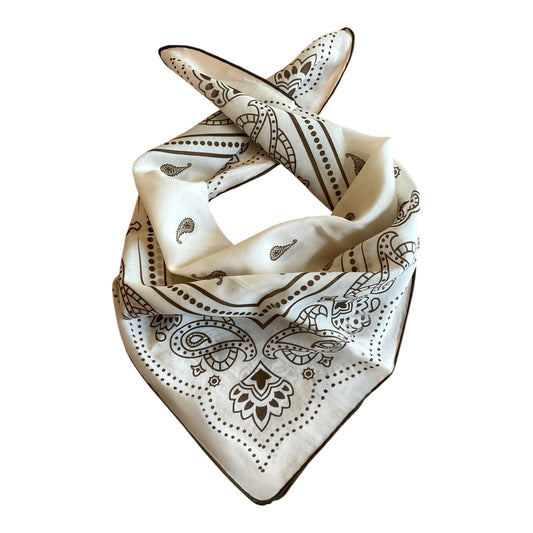 Urban Tales - İpek Pamuk Bandana - Krem