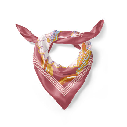 Silk Scarf - Wisdom of the Owl - Green