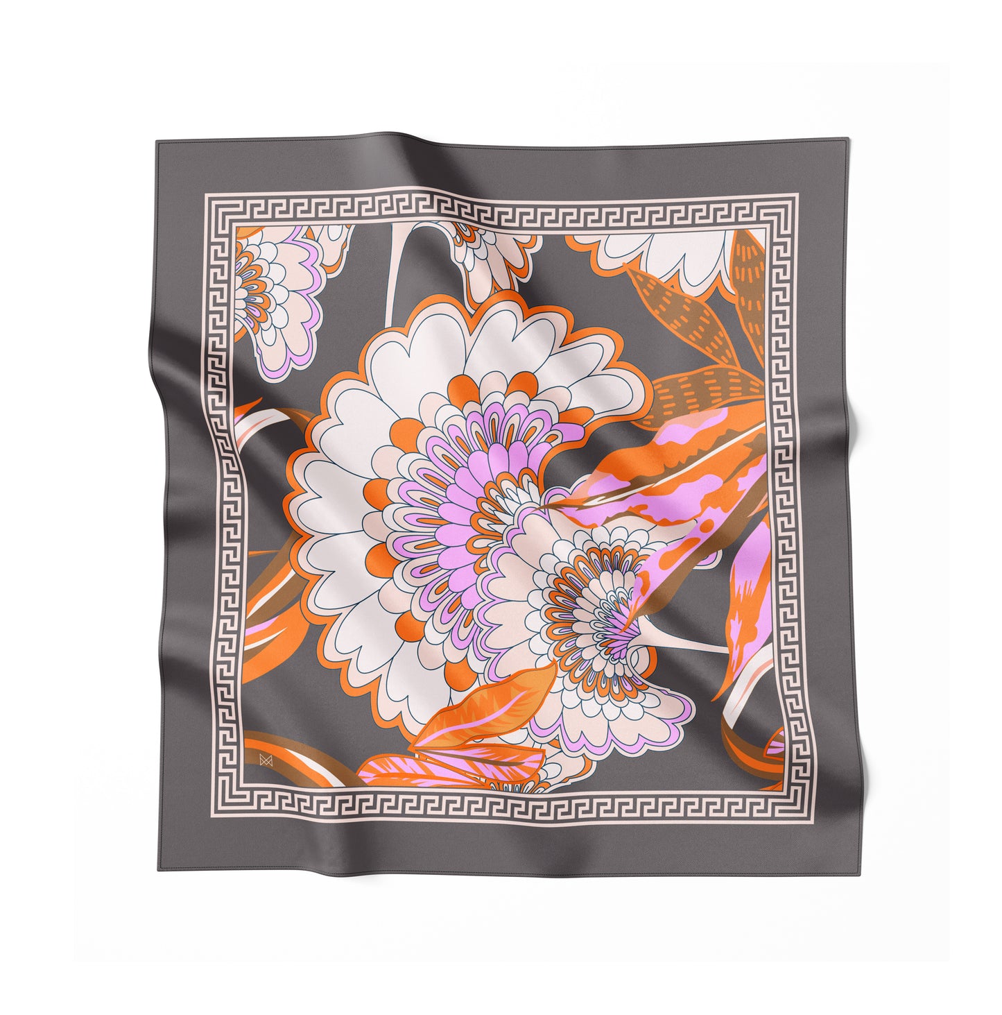 Silk Scarf - Wisdom of the Owl - Green