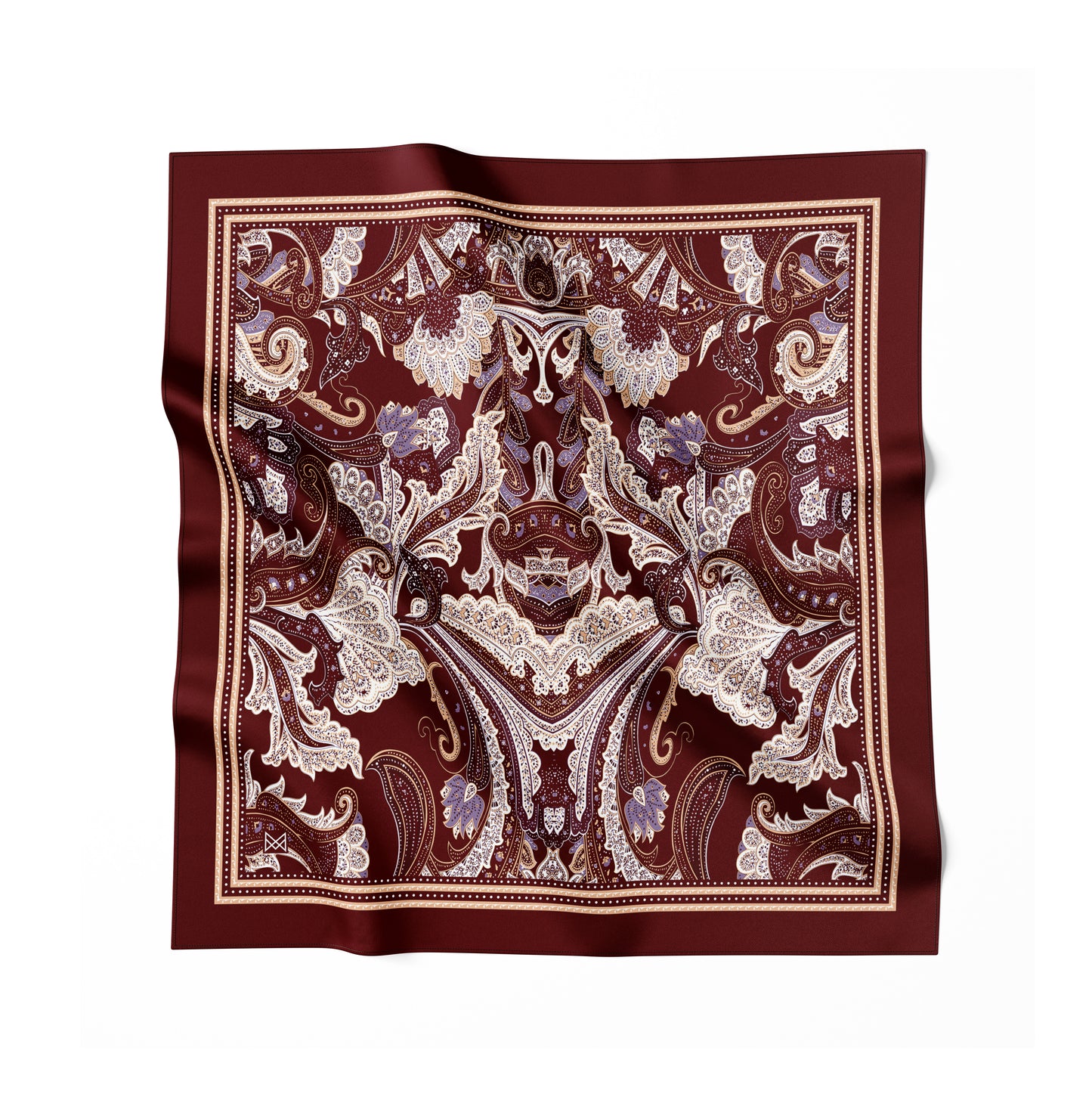 Silk Scarf - Wisdom of the Owl - Green