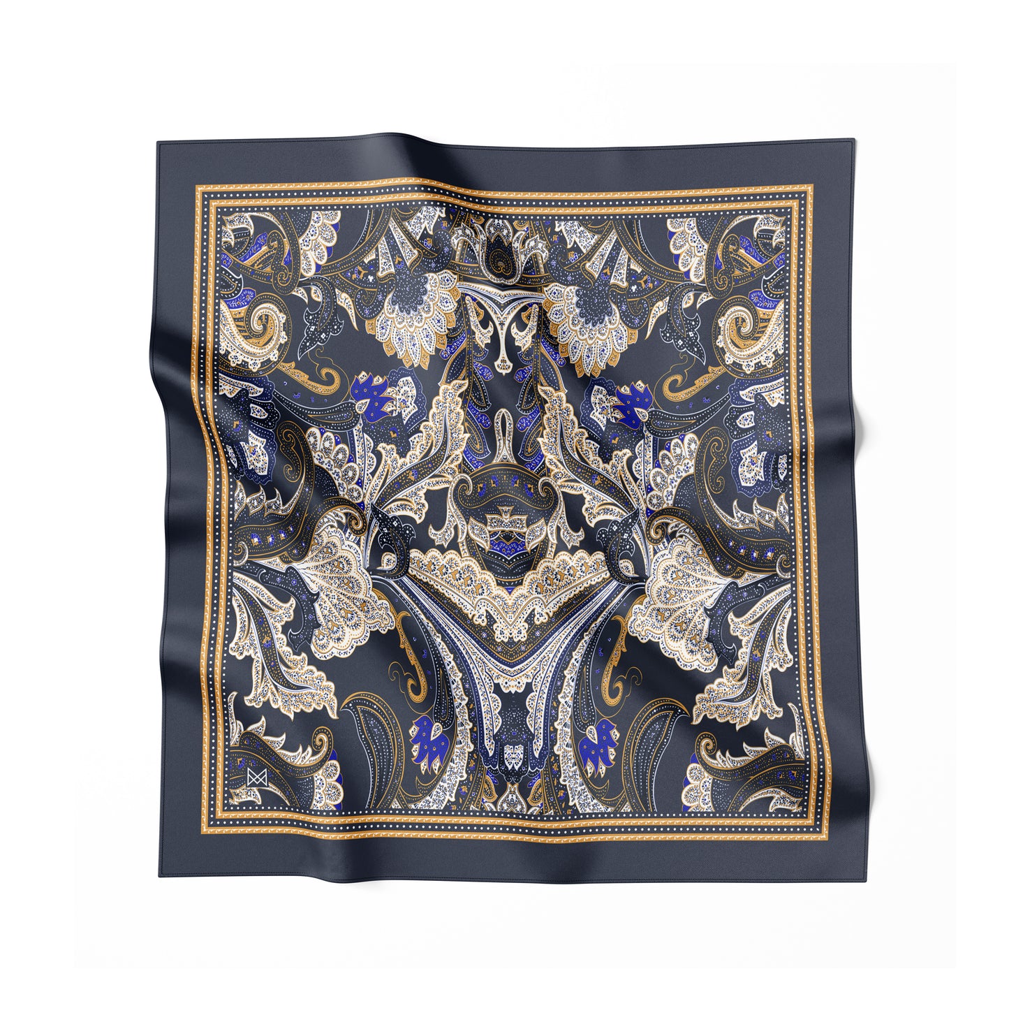 Silk Scarf - Wisdom of the Owl - Green