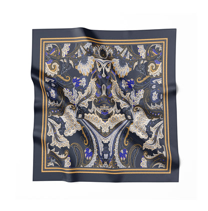 Silk Scarf - Wisdom of the Owl - Green