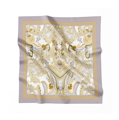 Silk Scarf - Wisdom of the Owl - Green