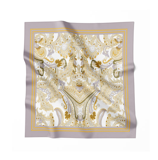 Silk Scarf - Wisdom of the Owl - Green