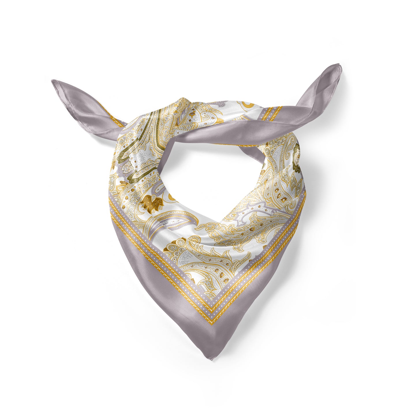 Silk Scarf - Wisdom of the Owl - Green